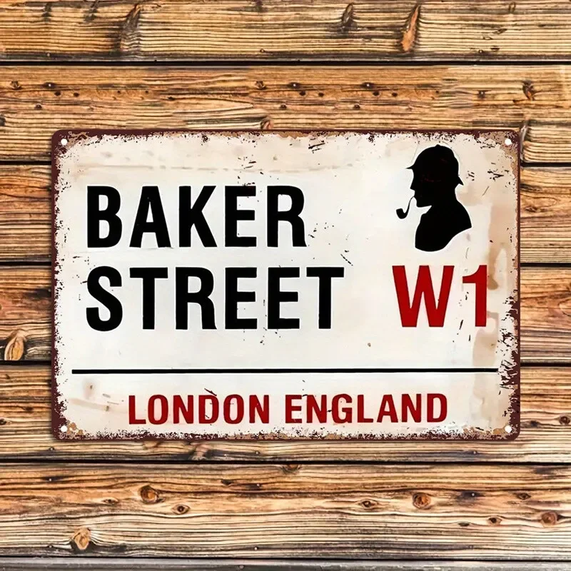 Home Office British - Panneau en métal Baker Street W1