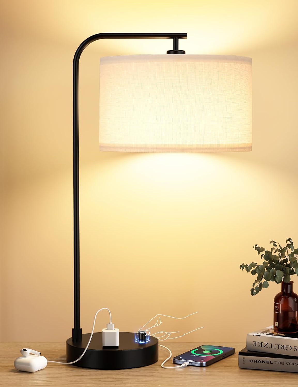 Desk Lamp Led - Lampe de table d'appoint avec port