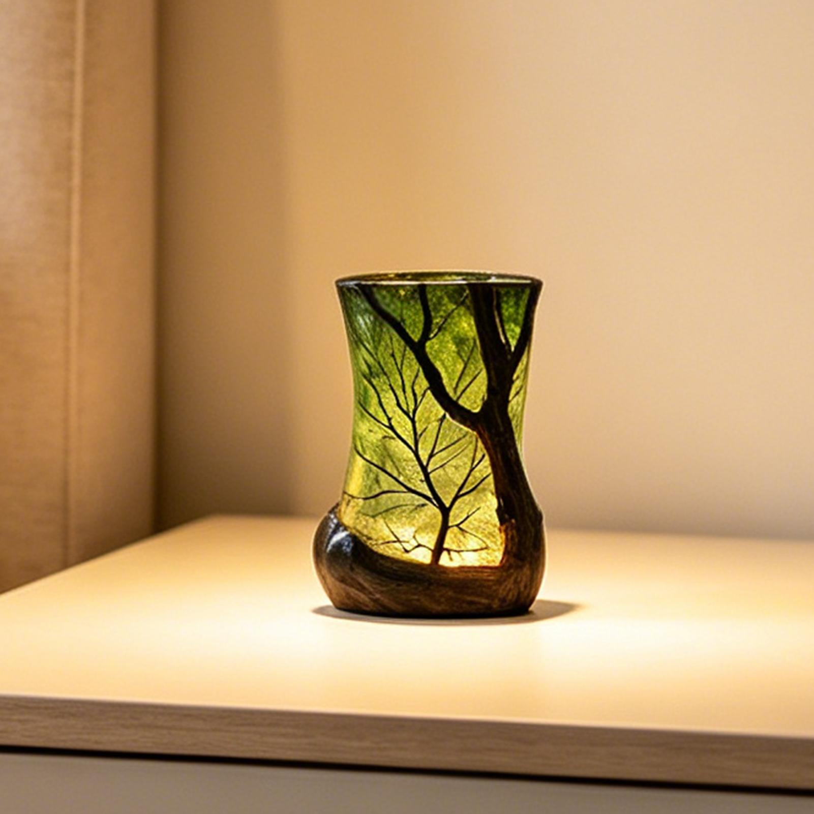 Home Office Bookshelves - Lampe de chevet, veilleuse forêt, lumière