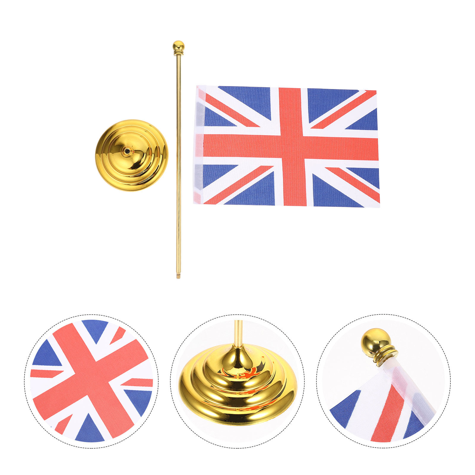 Home Office British - Drapeau de bureau miniature britannique avec