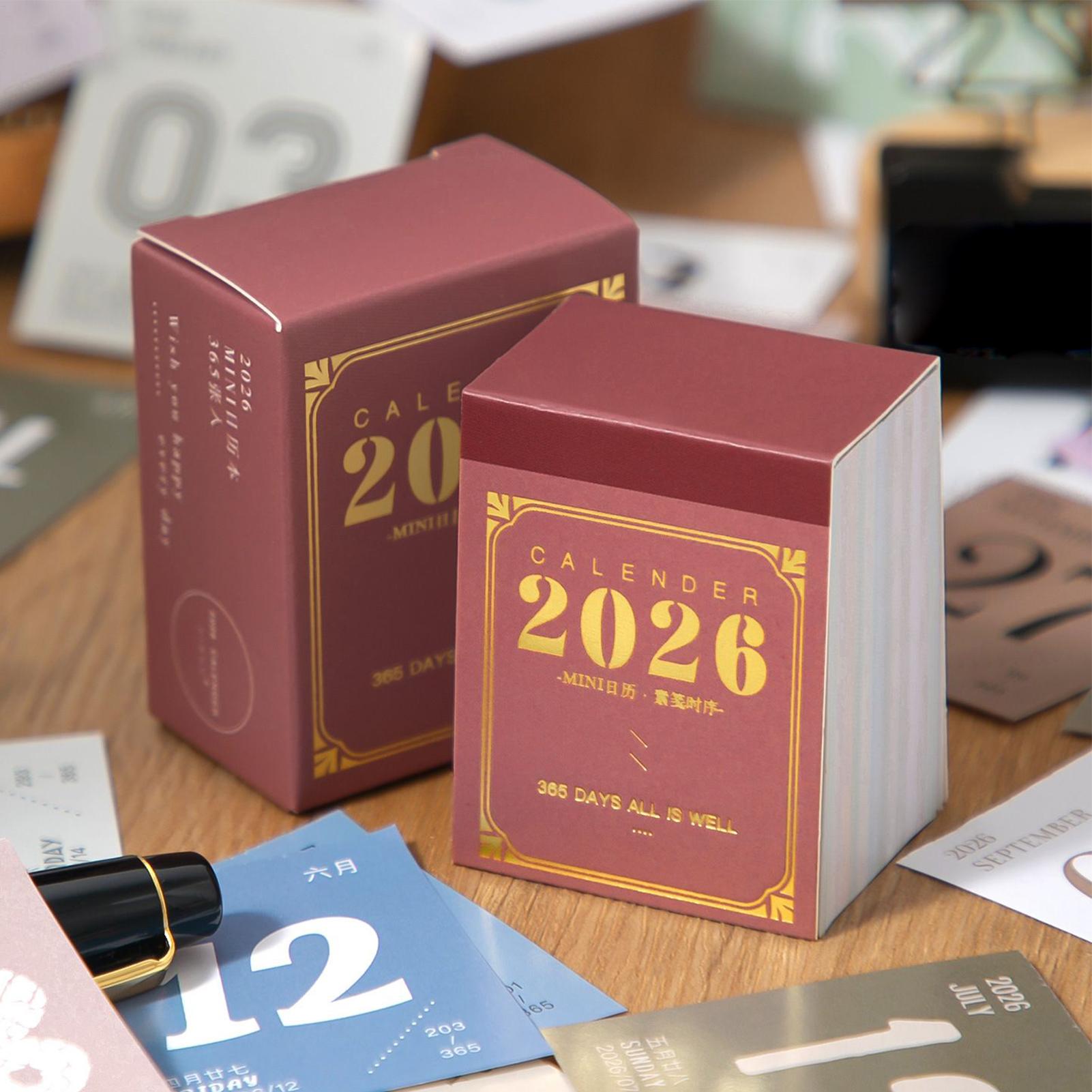 Home Office 365 - Mini calendrier 365 jours 2026, planificateur