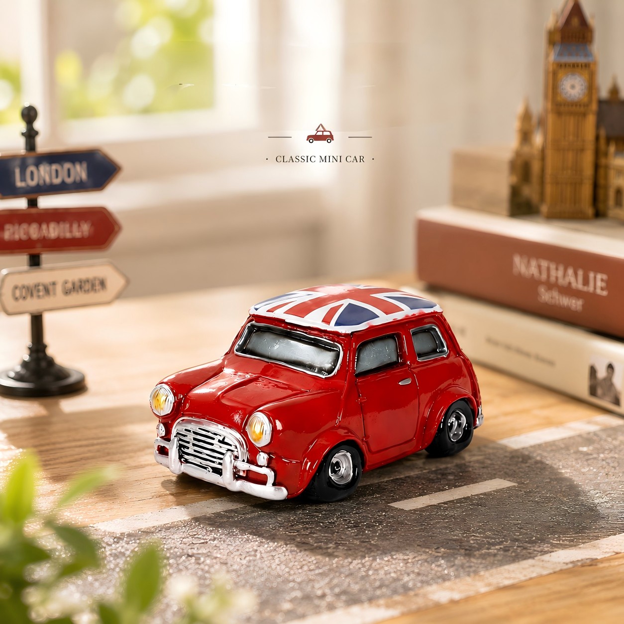 Home Office British - Figurine de voiture britannique vintage en