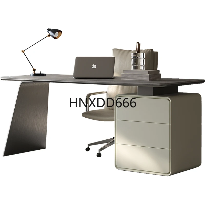 Home Office Work Table - Bureau d'ordinateur de luxe en dalle
