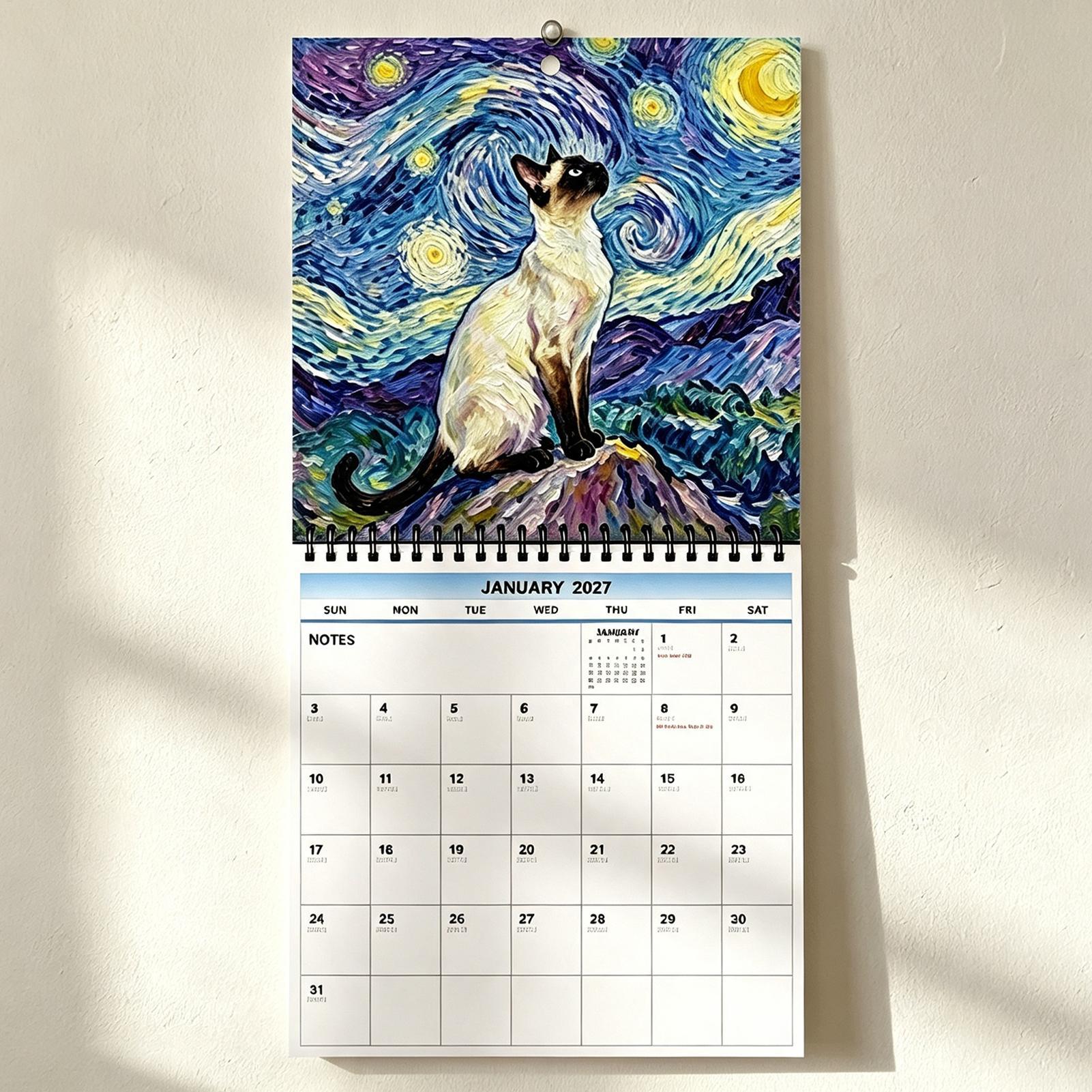Home Office Wallpaper - Calendrier mural 2027 sur le thème