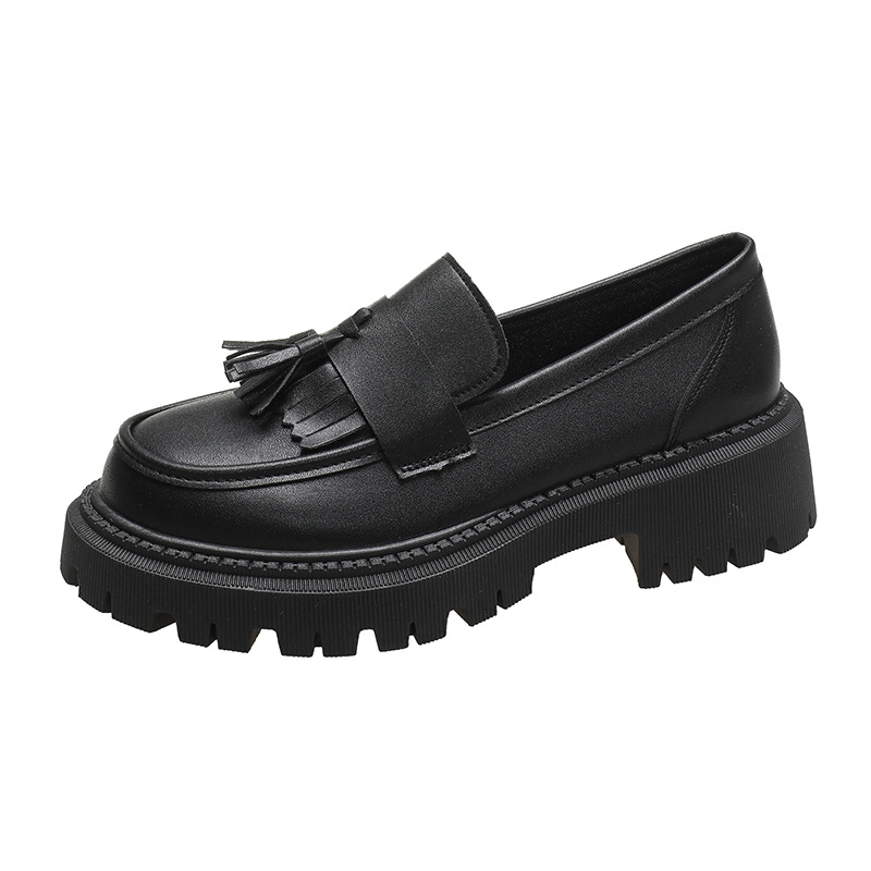 Home Office British - Mocassins en cuir à pampilles pour