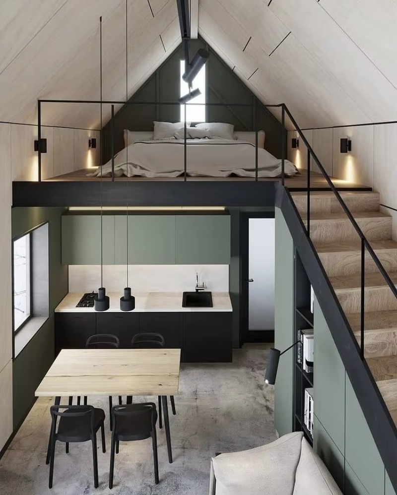 Maison préfabriquée triangulai - Home Office Guest Room avis et prix