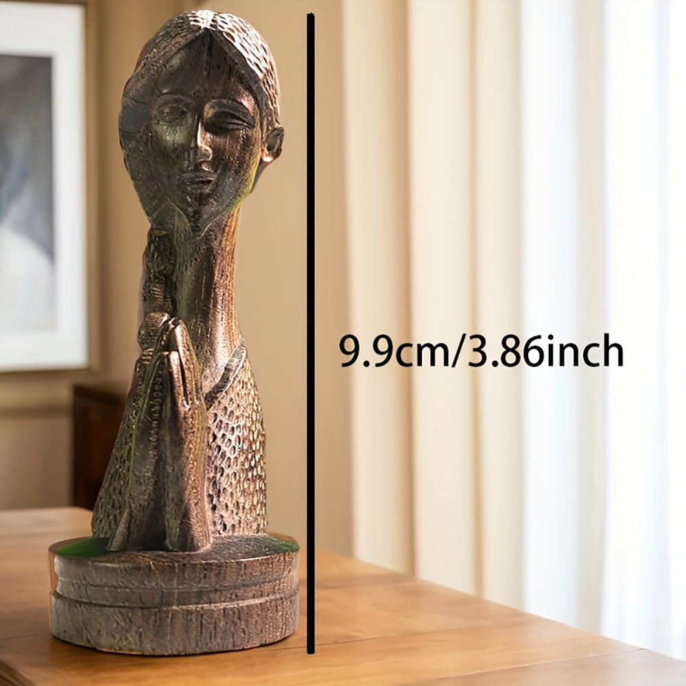 Statue de fille en prière scul - Home Office Bookshelves avis et prix