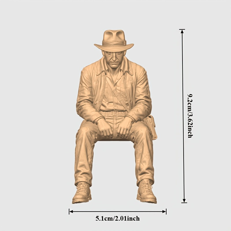Statue d'explorateur beige mat - Home Office Bookshelves avis et prix