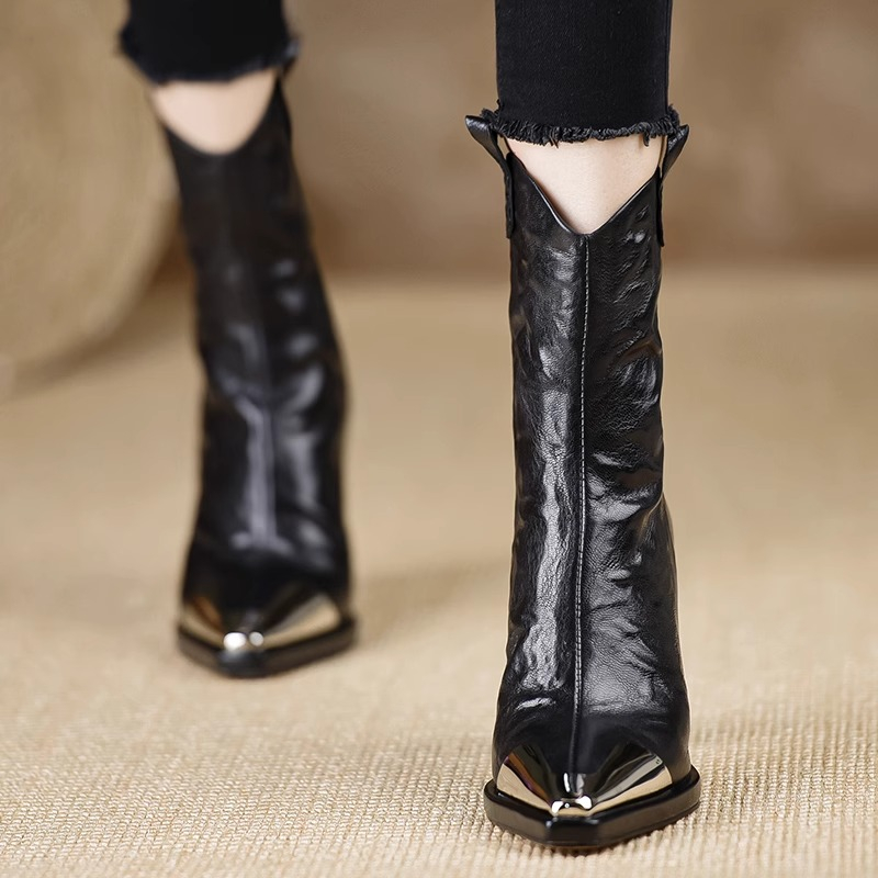Bottes courtes à talons simple - Home Office Head avis et prix