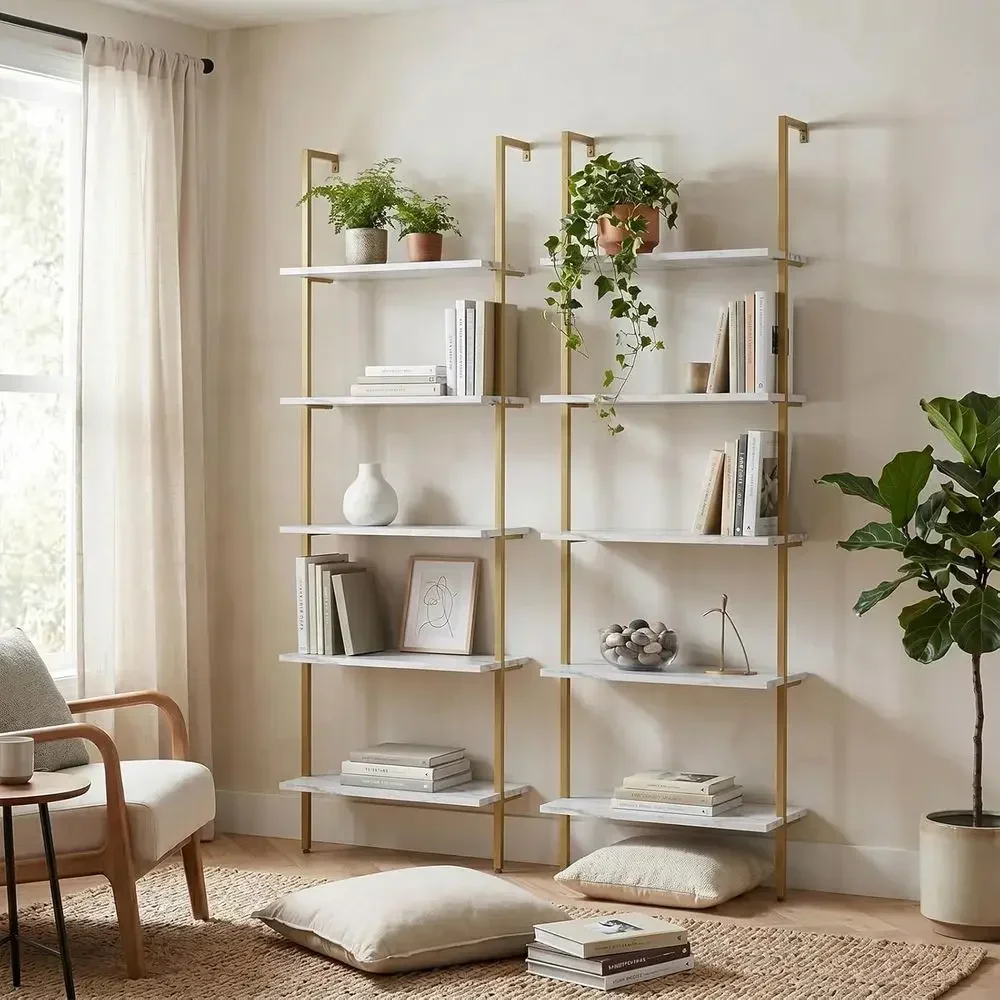 Étagère murale en bois à 5 niv - Home Office Bookshelves avis et prix
