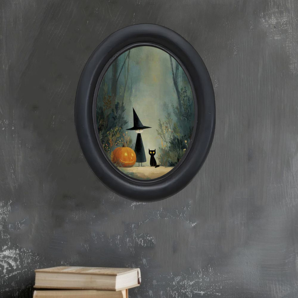 Une sorcière d'Halloween vinta - Home Office Wallpaper avis et prix