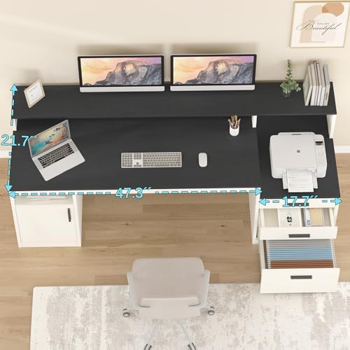 Bureau d'ordinateur YOME de 65 - Home Office 365 avis et prix