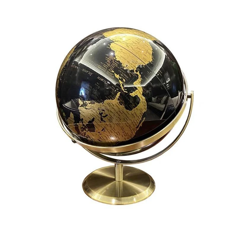 Globe rotatif noir et or de 14 - Home Office British avis et prix