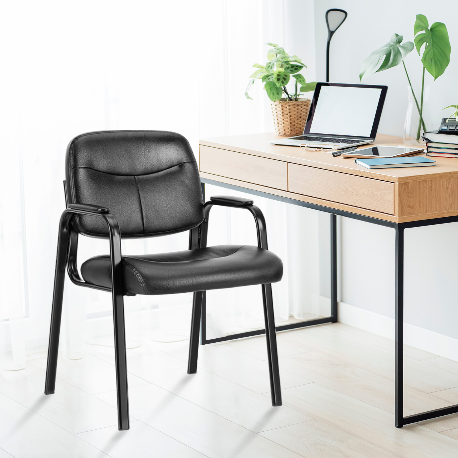 JIAN-Chaise d'Invités en Cuir  - Home Office Guest Room avis et prix
