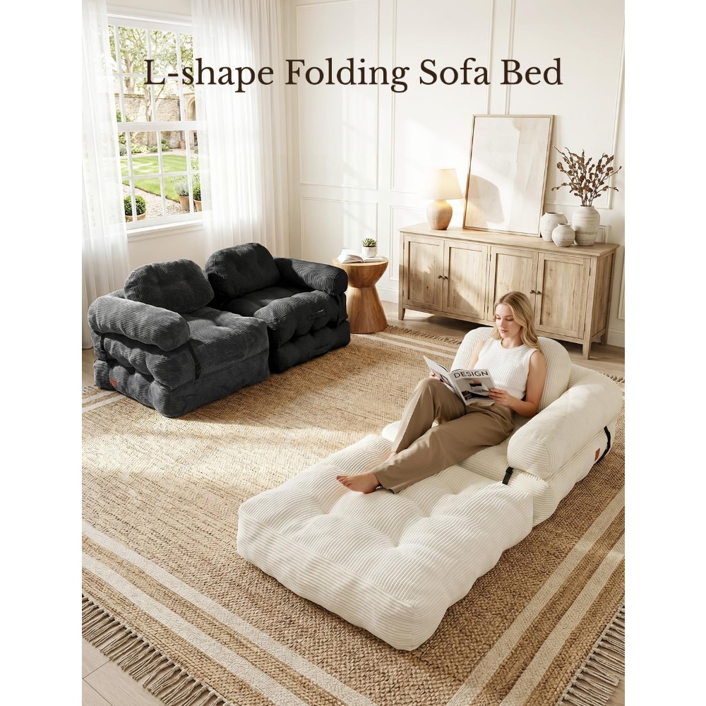 Canapé-lit en forme de L avec  - Home Office Guest Room avis et prix