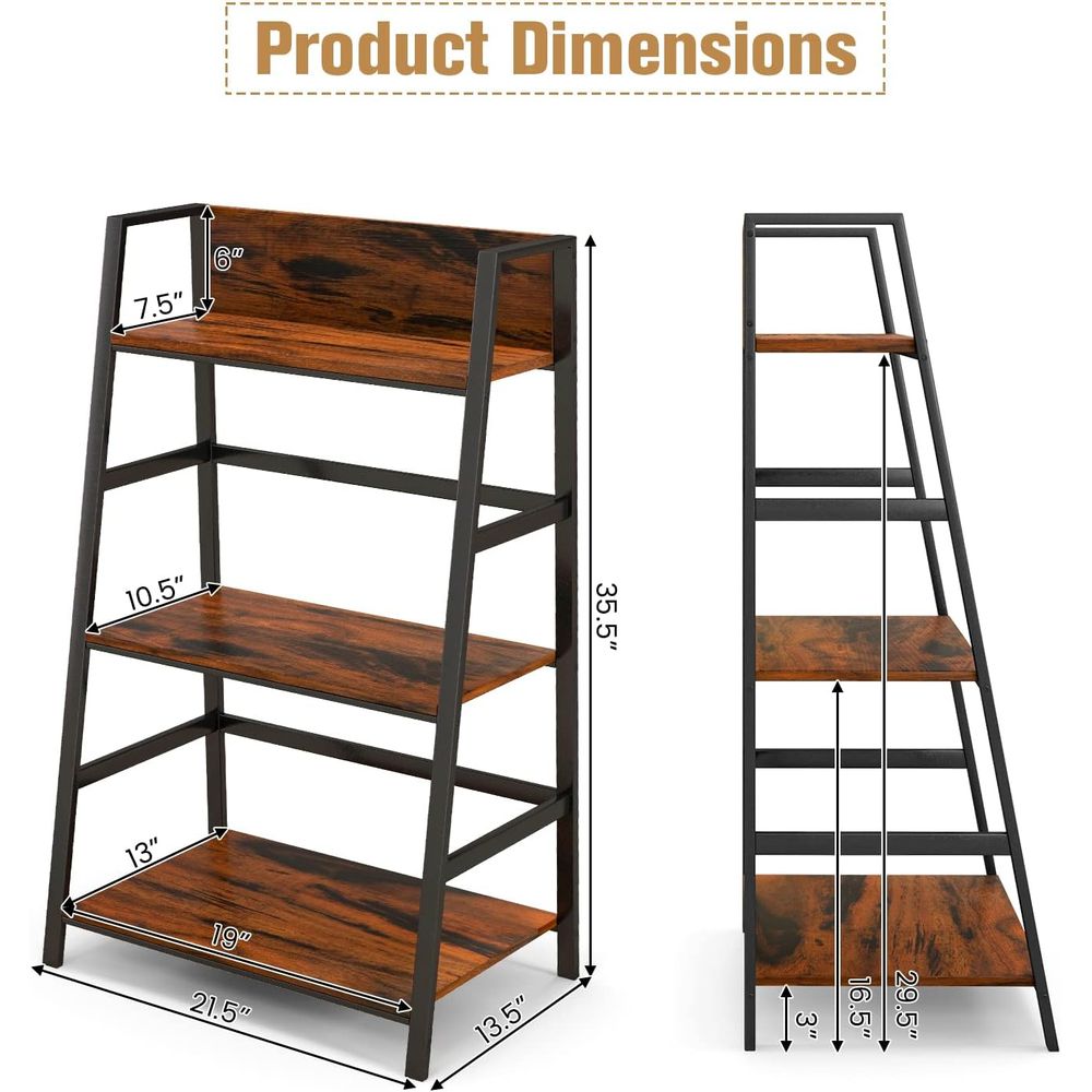 Étagère industrielle en bois à - Home Office Bookshelves avis et prix