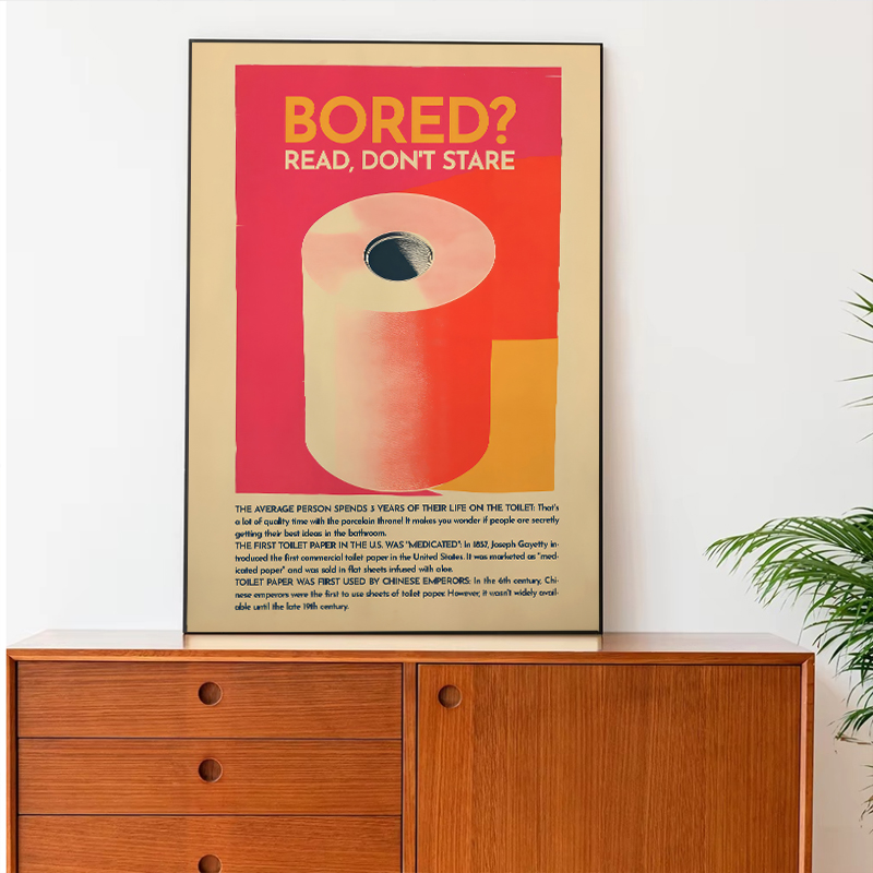 Affiche de Toilette Humoristiq - Home Office Guest Room avis et prix