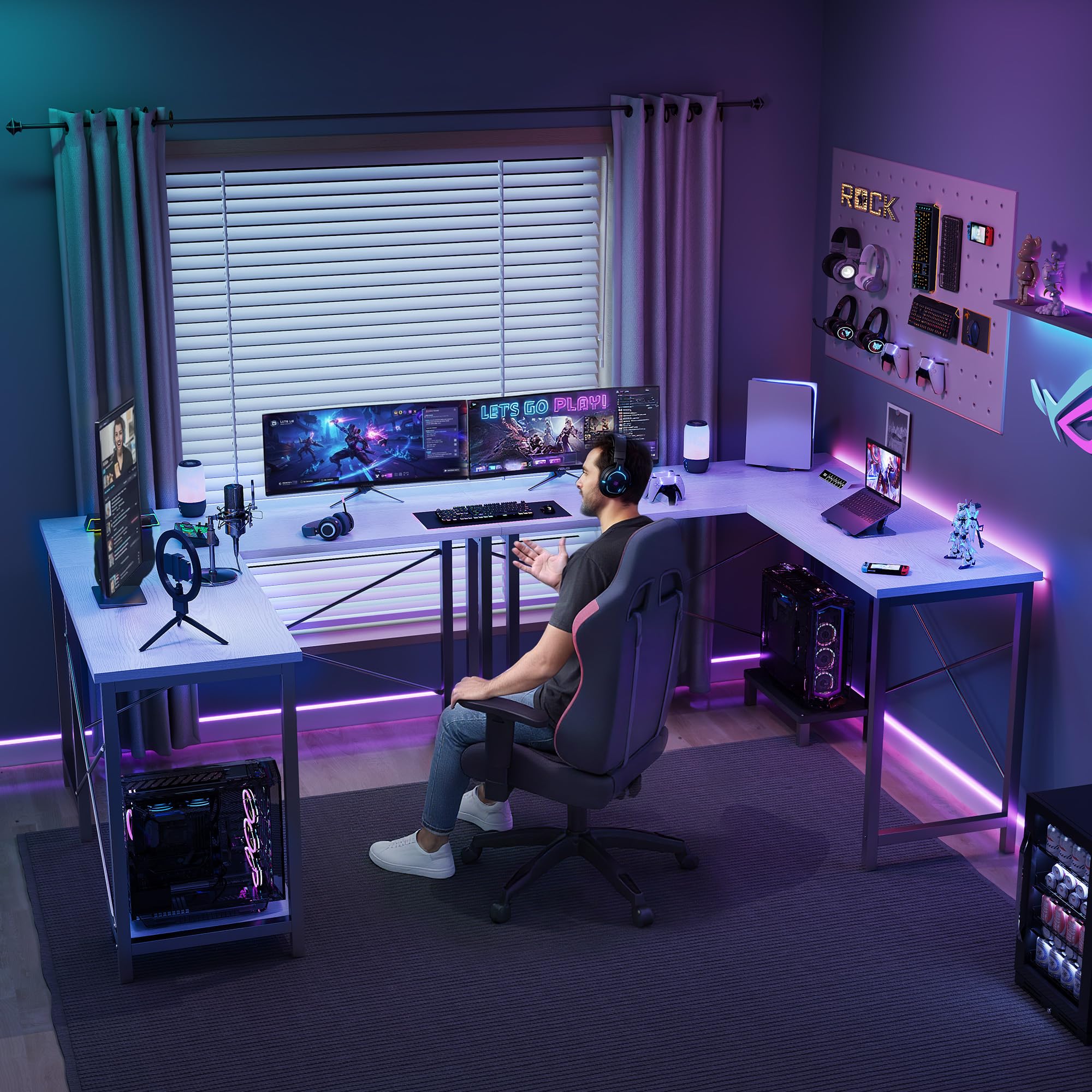 Bureau d'angle en forme de L J - Home Office Work Table avis et prix