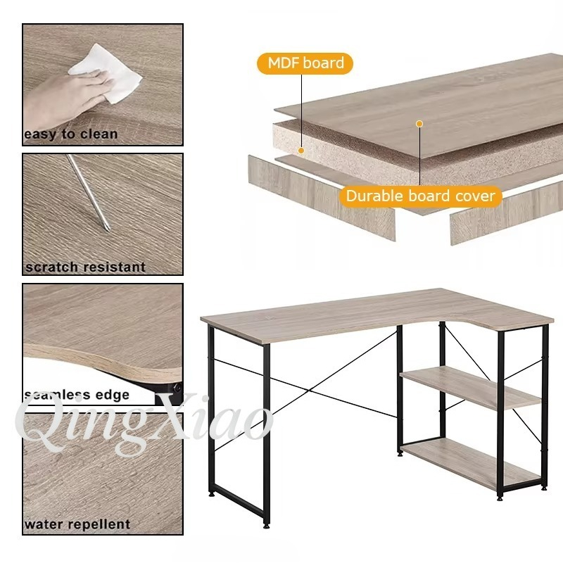 Bureau d'angle en forme de L a - Home Office Bookshelves avis et prix