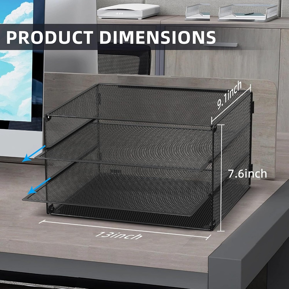 Porte-documents à 3 niveaux en - Letter Tray Desk avis et prix