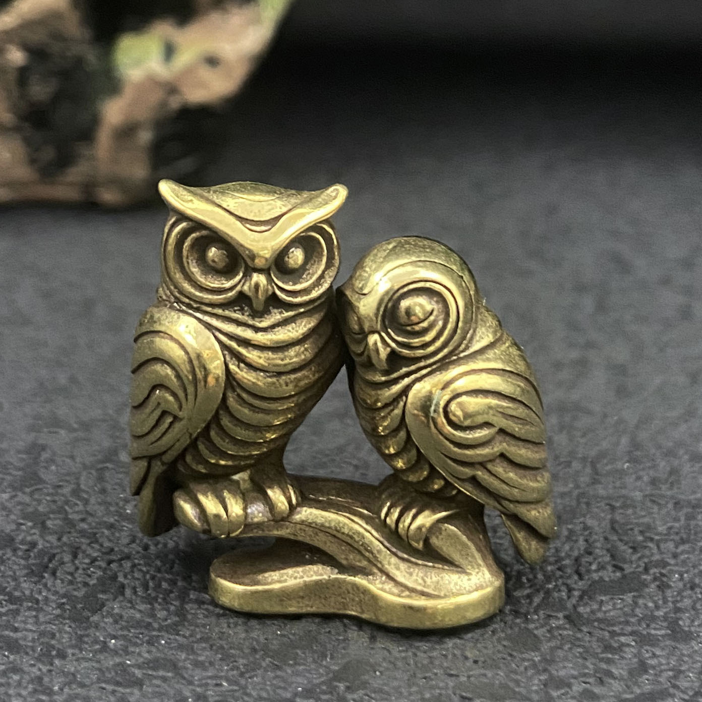 Figurines d'hibou en laiton, 1 - Home Office Bookshelves avis et prix