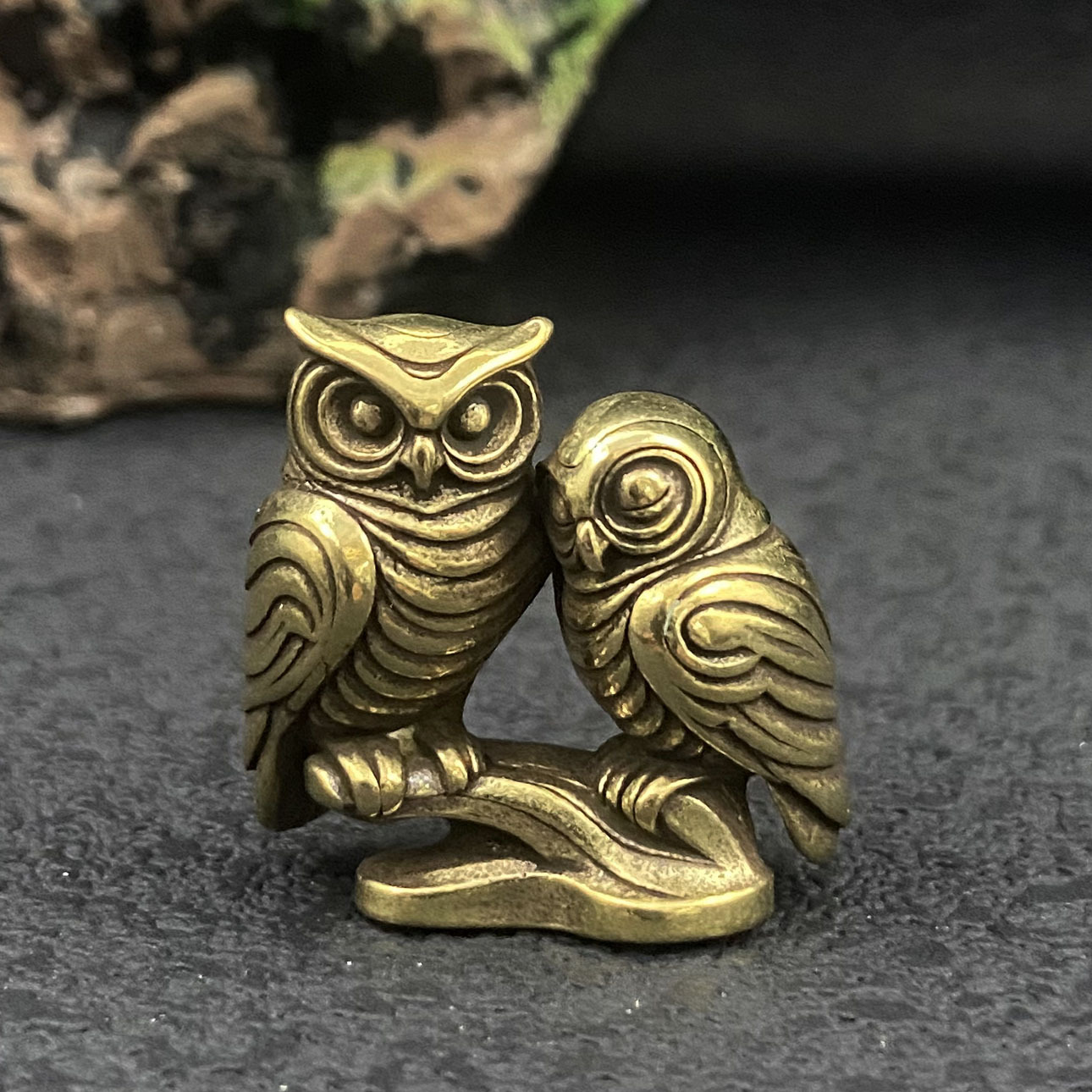 Figurines d'hibou en laiton, 1 - Home Office Bookshelves avis et prix