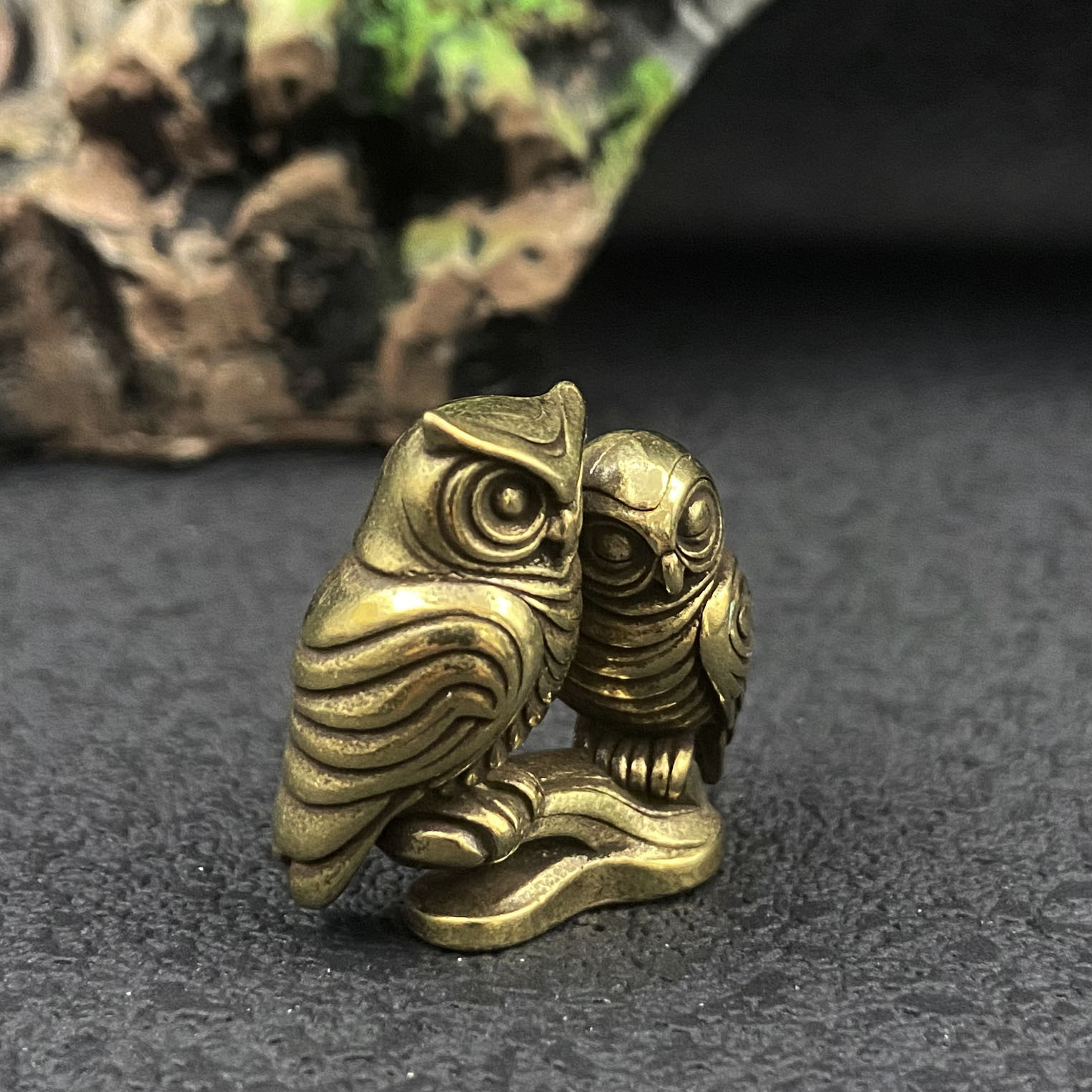 Figurines d'hibou en laiton, 1 - Home Office Bookshelves avis et prix