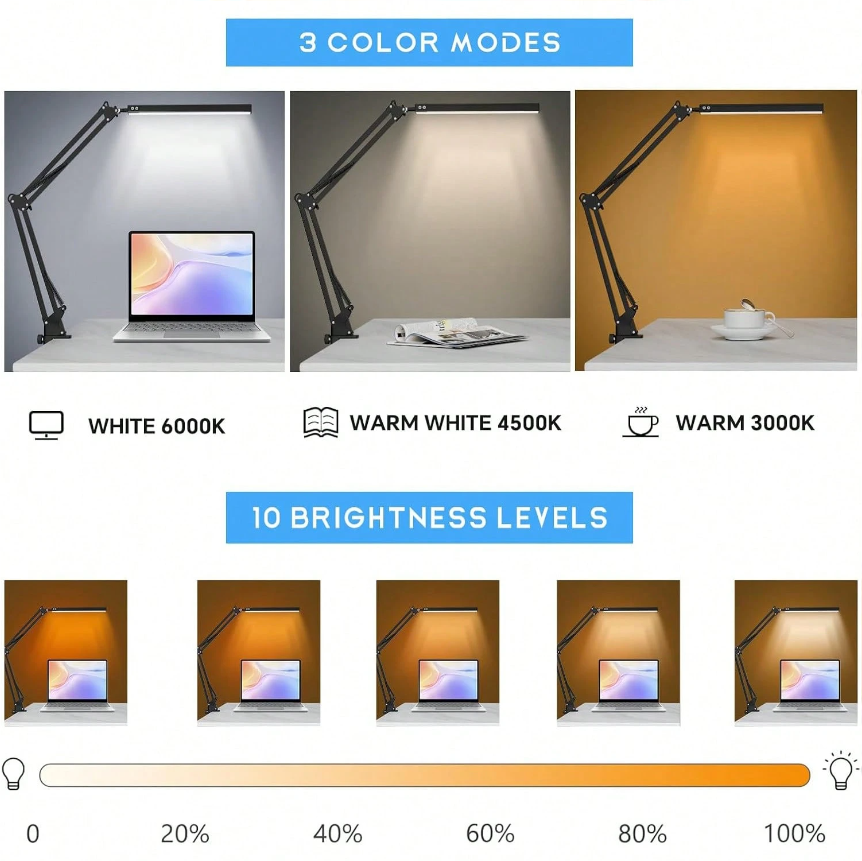 Lampe de bureau LED pour la ma - Desk Lamp Led avis et prix