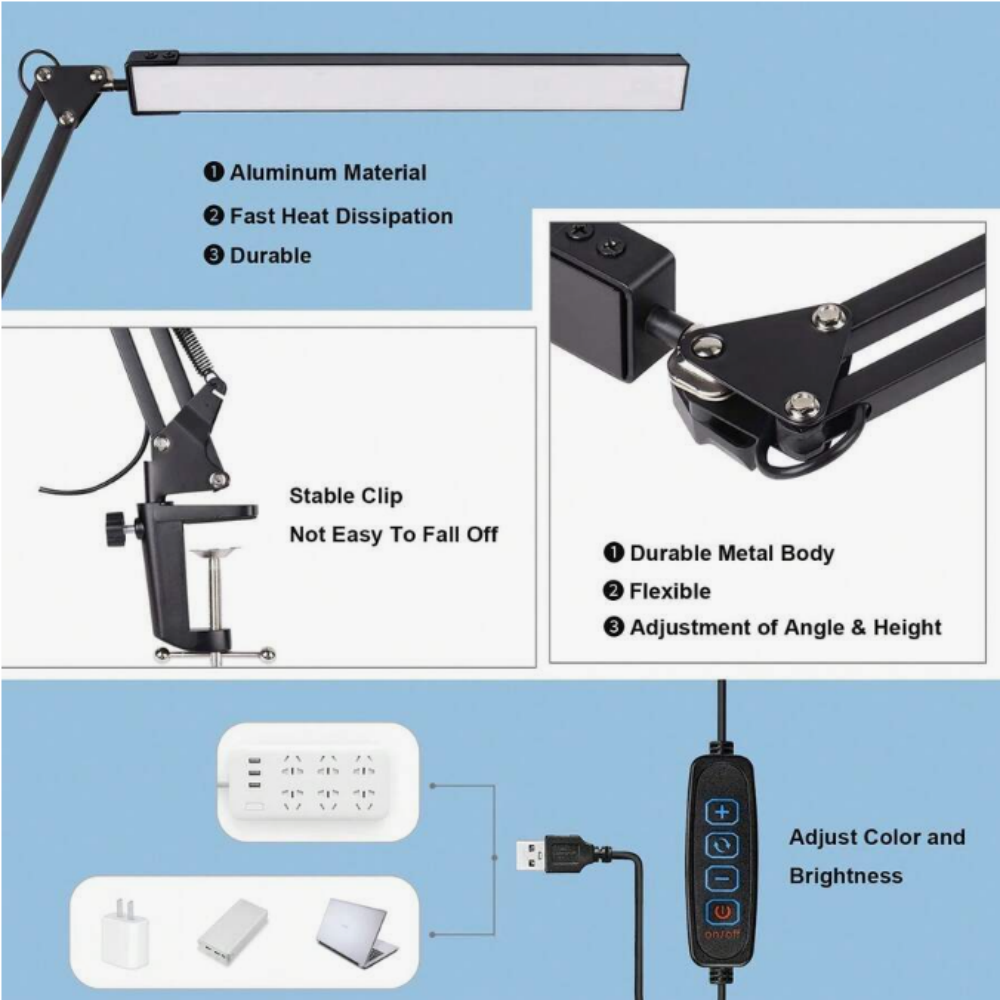 Lampe de bureau LED pour la ma - Desk Lamp Led avis et prix