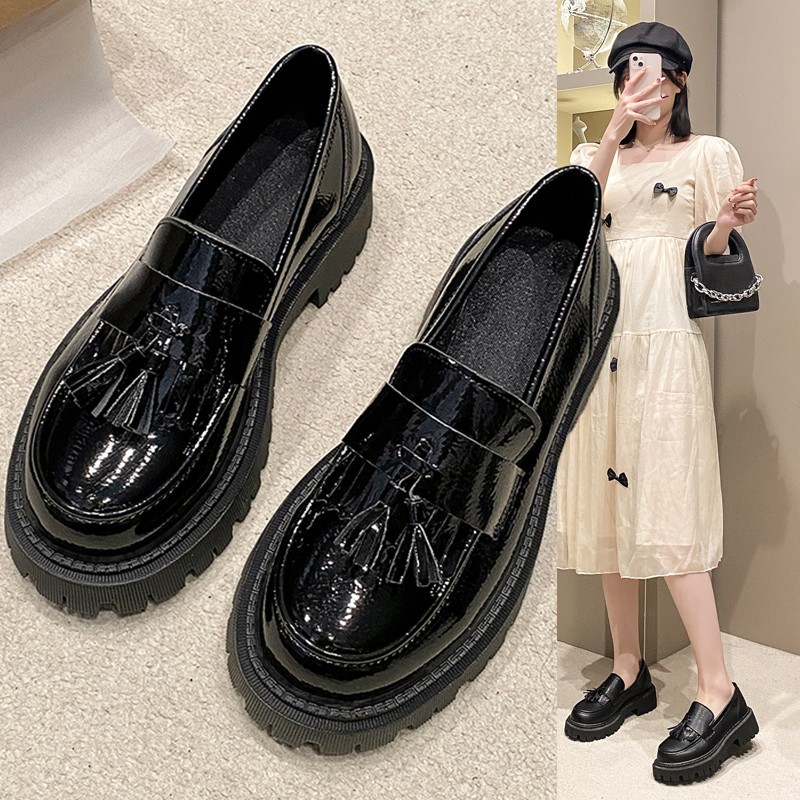 Mocassins en cuir à pampilles  - Home Office British avis et prix
