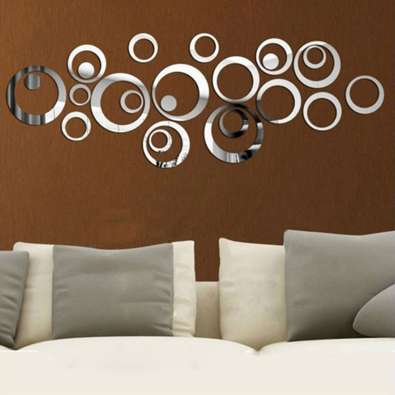 Autocollants muraux miroir cir - Home Office Wallpaper avis et prix