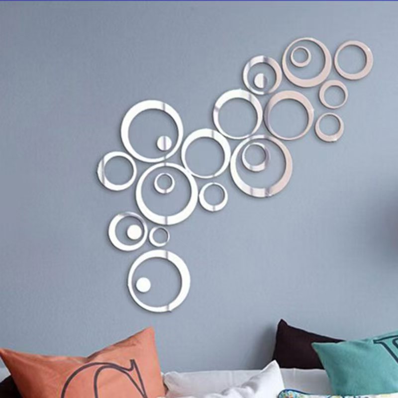Autocollants muraux miroir cir - Home Office Wallpaper avis et prix