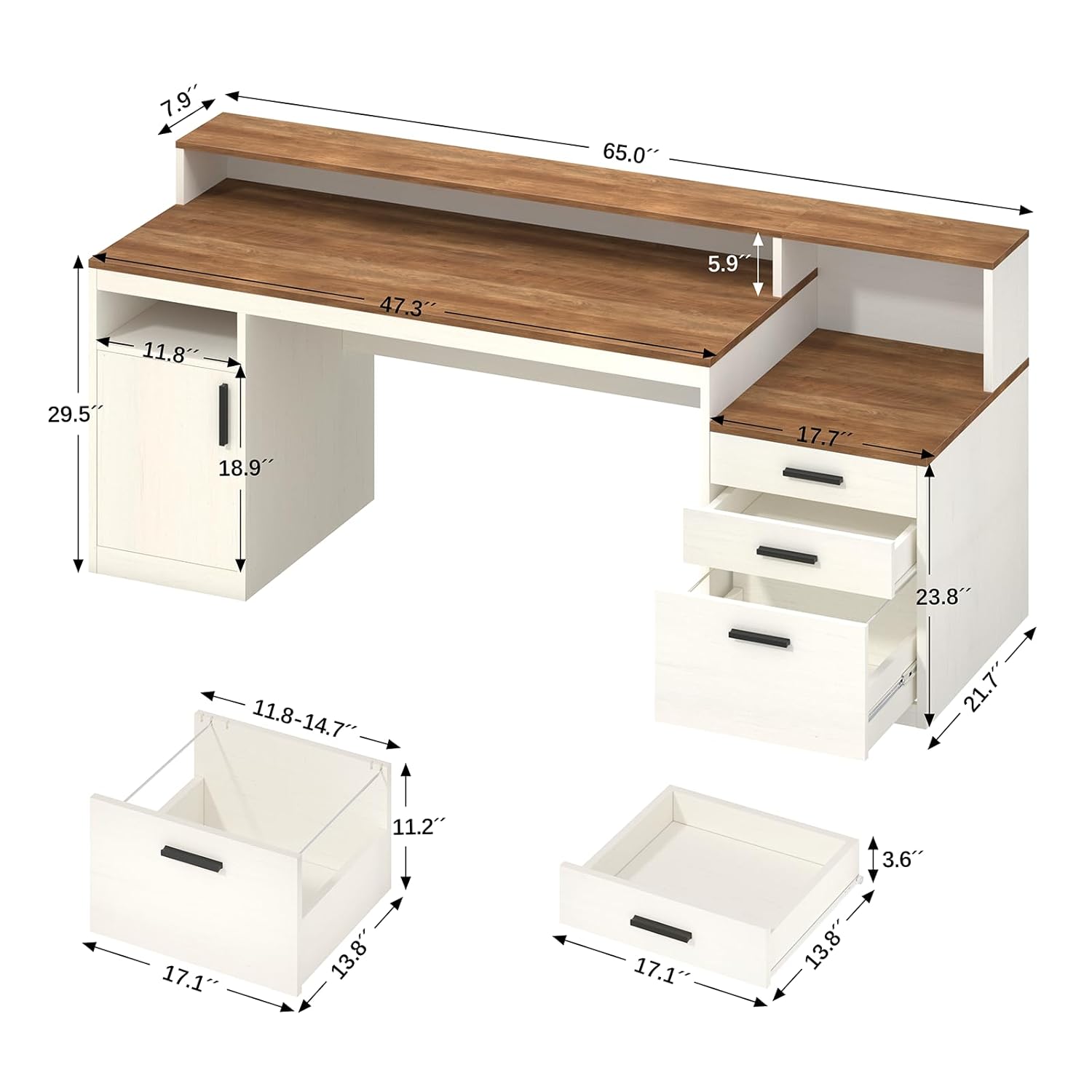 Bureau d'ordinateur de 65 pouc - Home Office 365 avis et prix