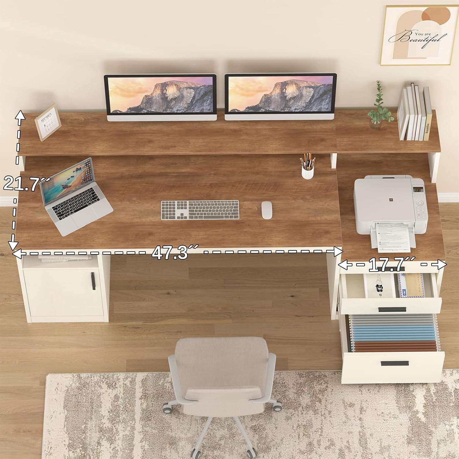 Bureau d'ordinateur de 65 pouc - Home Office 365 avis et prix